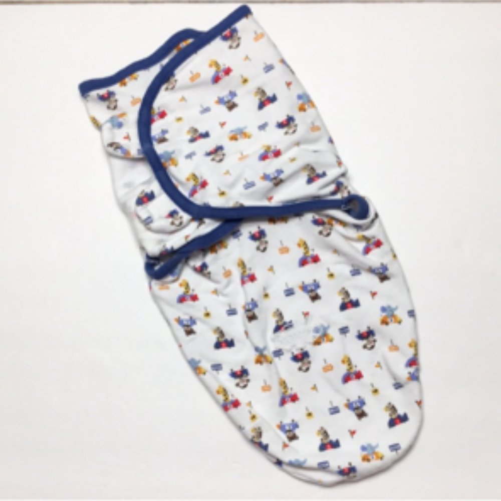 4/$20 Summer baby boy swaddle size small/medium xox
